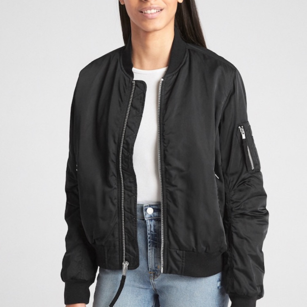 Gap Black Bomber jacket